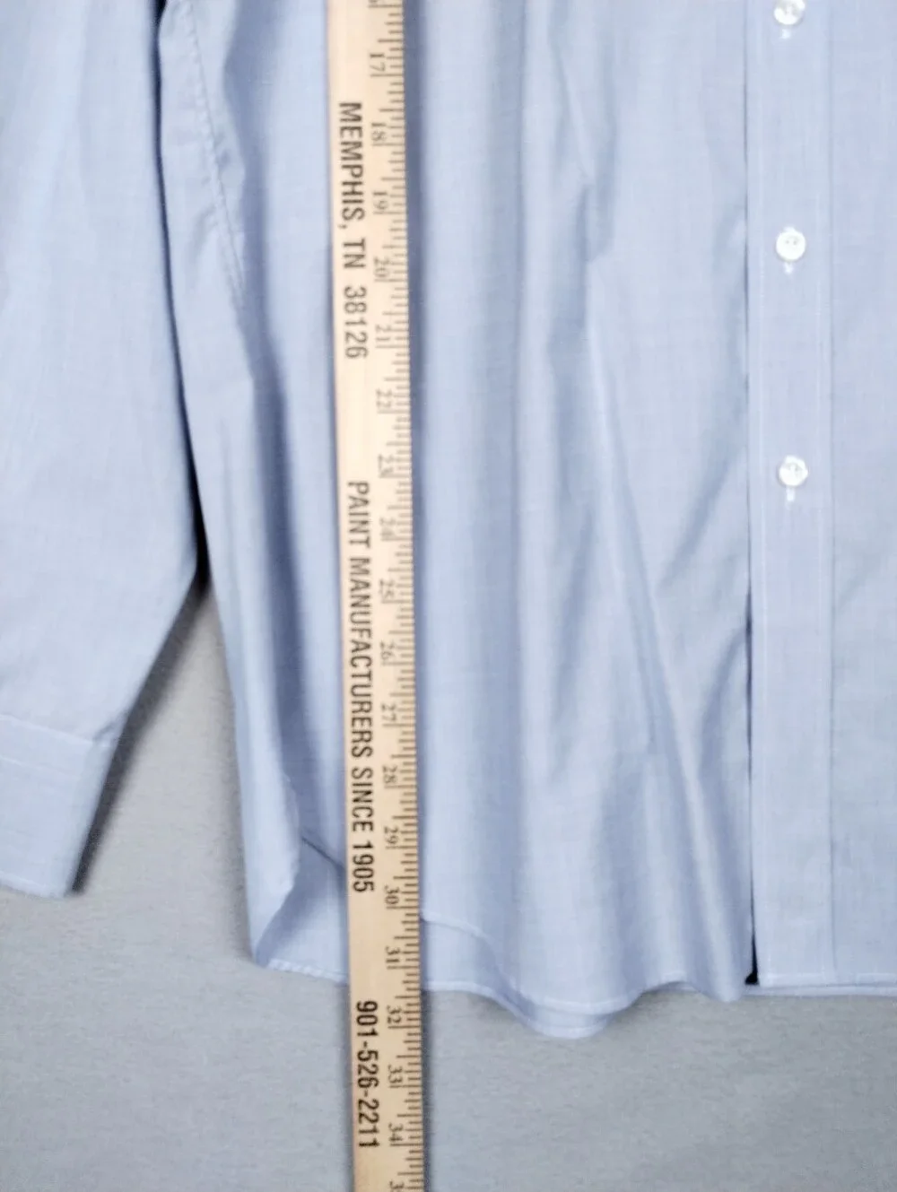 JCrew Ludlow Classic Button Up Long Sleeve Dress Shirt Blue Size 16 1/2, 35